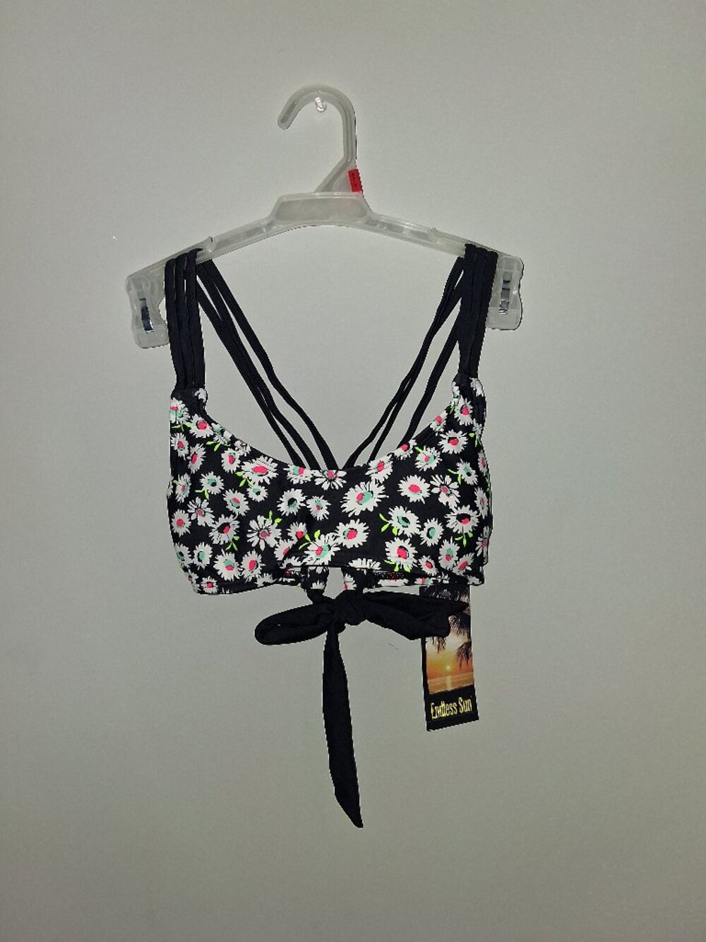 Elegant Daisy Floral Bikini Top